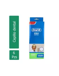 CEPILLO DENTAL ORAL-B PRO COMPACT ONDULADO CAJA CON 6 PIEZAS