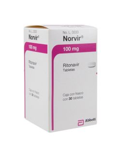 Norvir 100 mg Frasco con 30 Tabletas