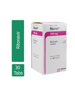 Norvir 100 mg Frasco con 30 Tabletas