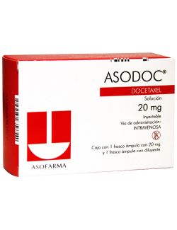 Asodoc  20 mg Caja con 1 Frasco Ámpula con Diluyente