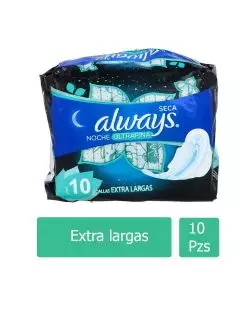 Always Active Noches Tranquilas Paquete Con 10 Toallas Femeninas