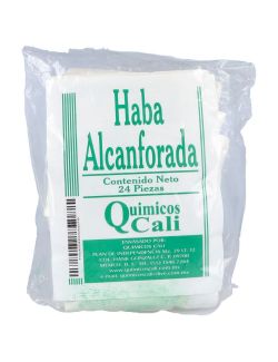 Haba Alcanforada Bolsa Con 24 Piezas