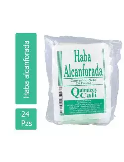 Haba Alcanforada Bolsa Con 24 Piezas