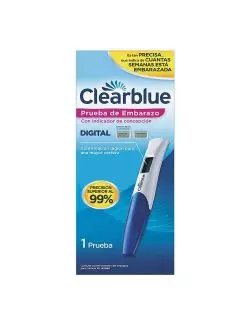 Prueba De Embarazo Digital Con Indicador De Concepción Clearblue Caja Con 1 Pieza