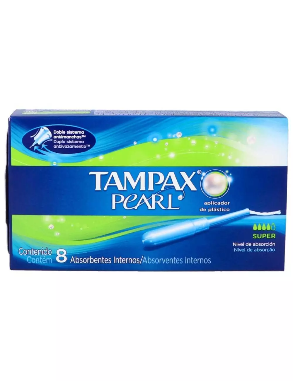 Tampax Pearl Caja Con 8 Absorbentes internos