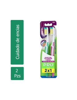 PRO Plus Cepillo Dental Cuidado Encias (2 piezas)