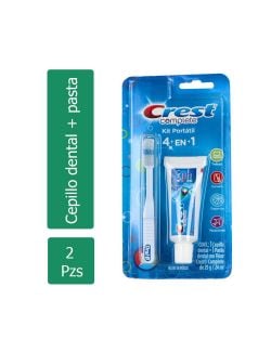 KIT  PORTÁTIL ORAL B + CREST  COMPLETE EMPAQUE CON 2 PIEZAS