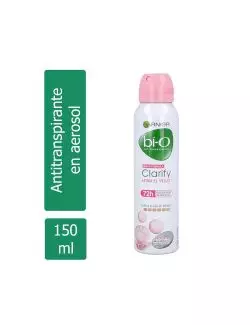 Antitranspirante Garnier Bí-O Clarify Afina Aerosol Envase Con 150 mL