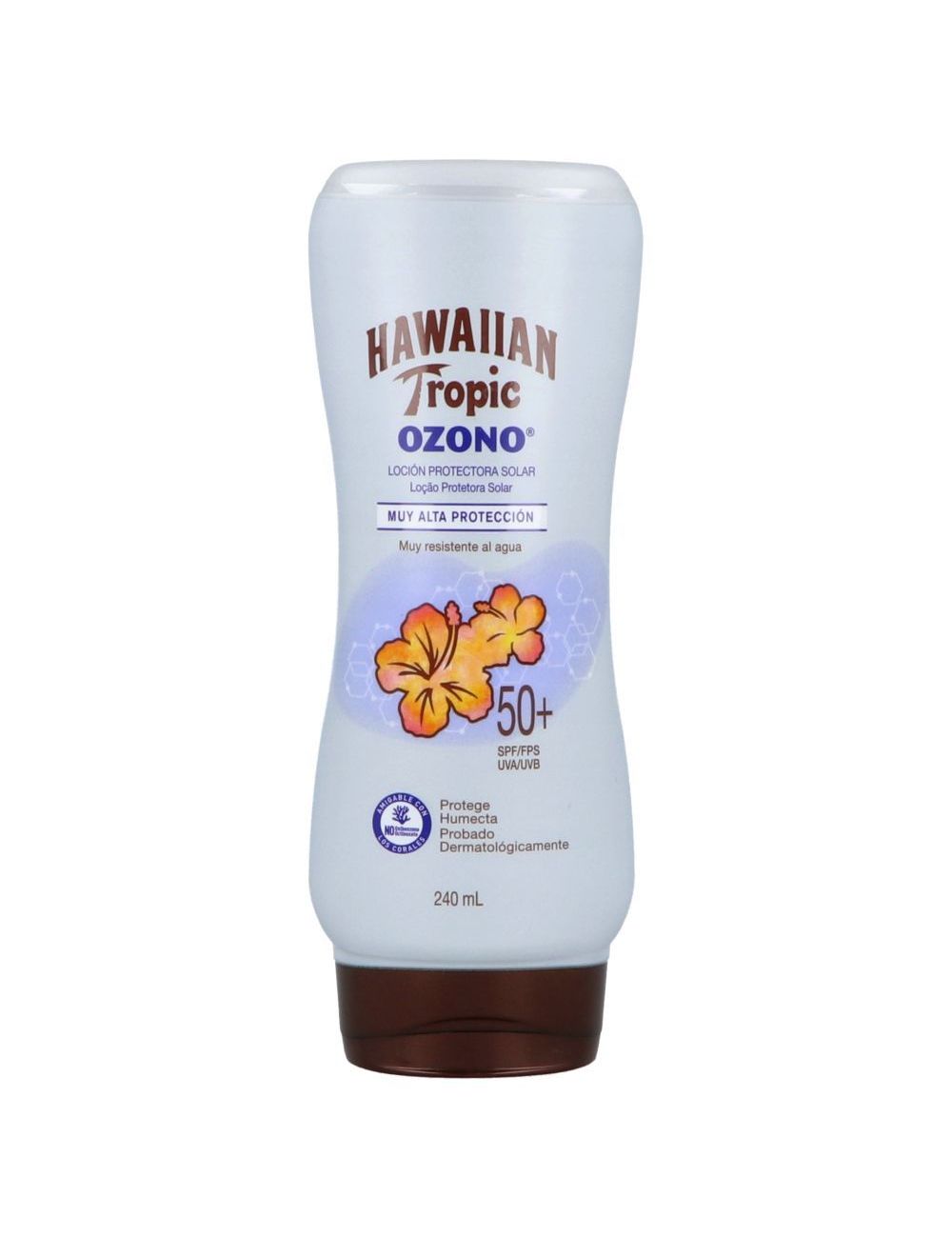 HAWAIIAN TROPIC OZONO FPS50 240ML -  FRASCO CON LOCIÓN CON 240ML