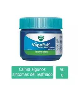 Vick VapoRub Ungüento Topico Alcanfor,Mentol y Eucalipto 50g