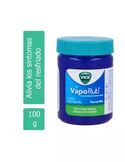 Vick VapoRub Ungüento Topico Alcanfor Mentol Eucalipto 100g