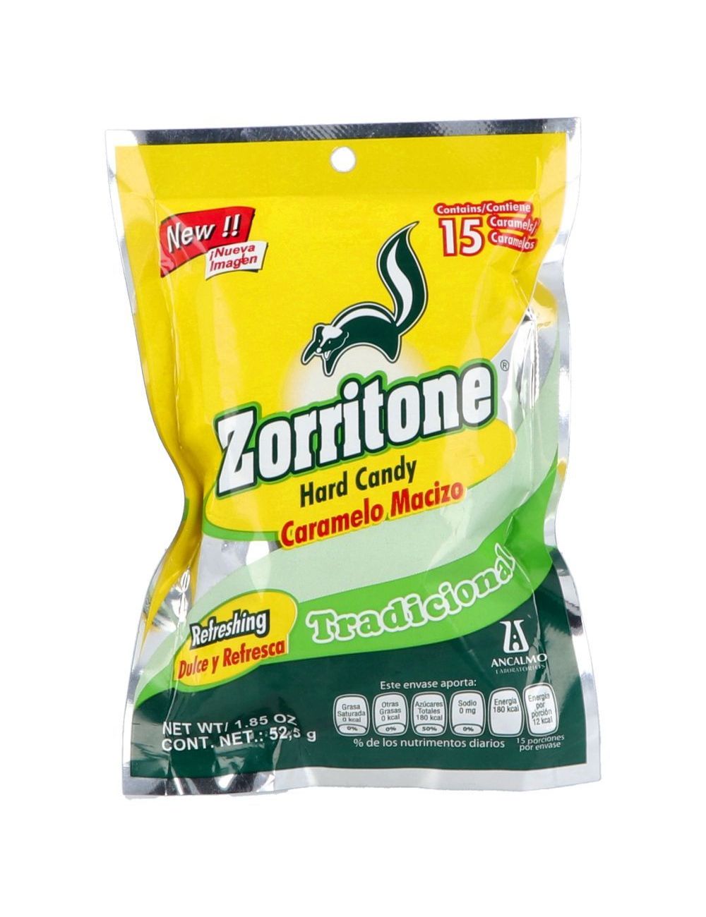 ZORRITONE 52.5 G CARAMELO 15 P