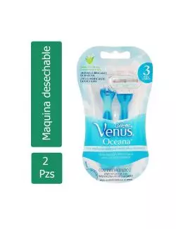 Gillette Venus Oceana Empaque Con 2 Máquinas De Afeitar Desechables