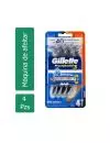 Máquina Gillette Prestobarba 3 Empaque Con 4 Unidades