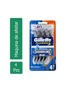 Máquina Gillette Prestobarba 3 Empaque Con 4 Unidades