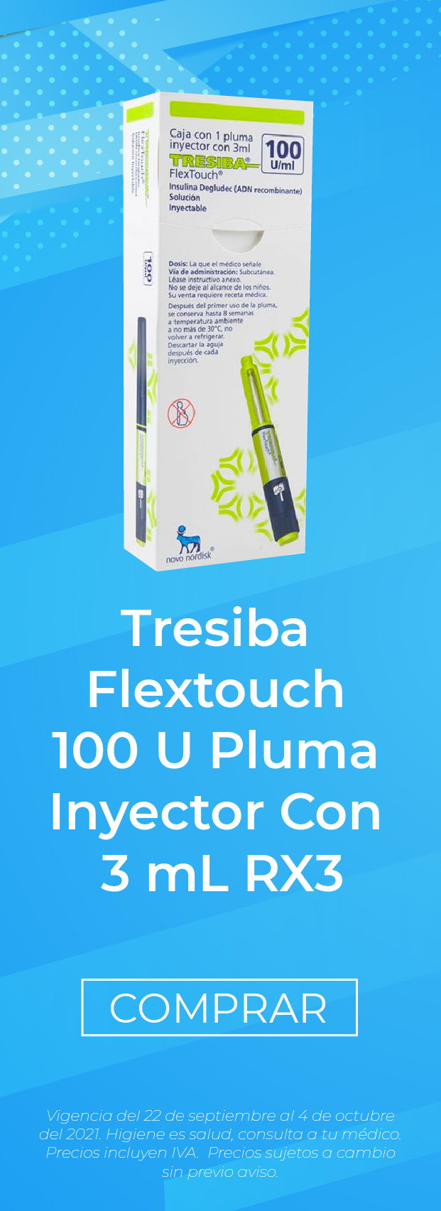 Tresiba Flextouch 100 U al mejor precio